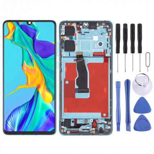 Écran LCD et numériseur Assemblage complet avec cadre pour Huawei P30 (Twilight) SH36JS1432-37