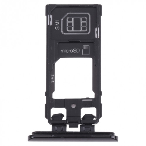 Plateau de carte SIM + plateau de carte SIM / plateau de carte micro SD pour Sony Xperia 5 (noir) SH479B926-34