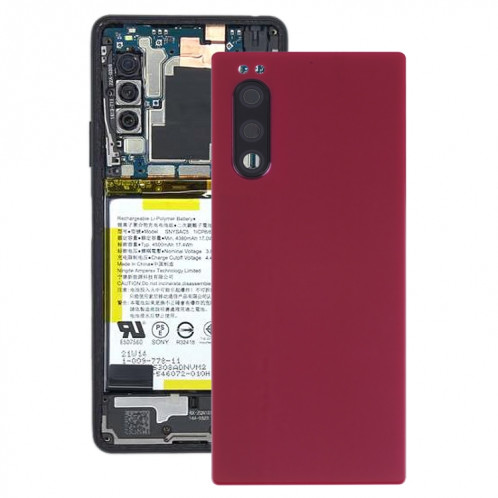 Couverture arrière de la batterie pour Sony Xperia 5 (rouge) SH96RL1969-36