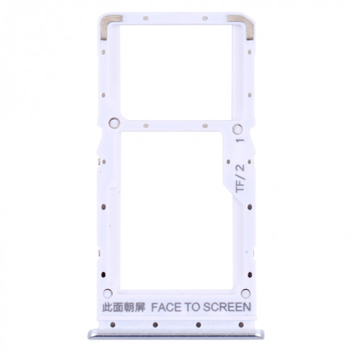 Plateau de carte SIM + plateau de carte SIM / plateau de carte micro SD pour Xiaomi Poco X3 GT 21061110AG (blanc) SH694W908-34