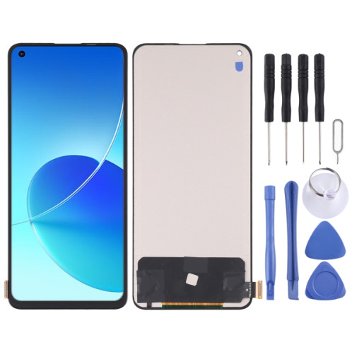 Écran LCD en matériau TFT et ensemble complet de numériseur (ne prenant pas en charge l'identification des empreintes digitales) pour OPPO Reno6 4G / Reno6 Z / Reno7 5G CPH2235 CPH2237 SH3926425-36