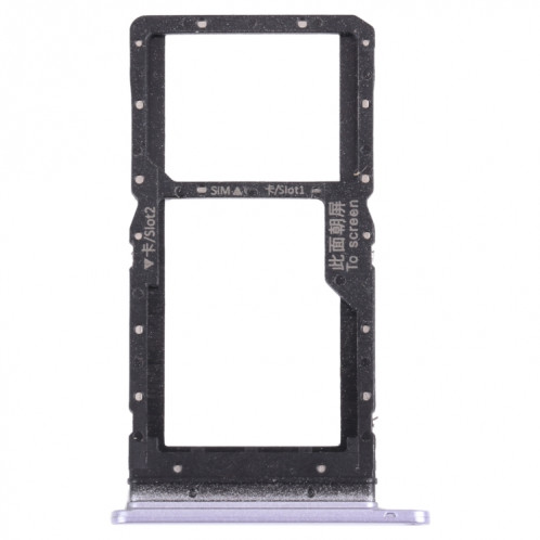 Plateau de carte SIM + plateau de carte SIM / plateau de carte micro SD pour l'honneur PLAY 5T (violet) SH003P909-34