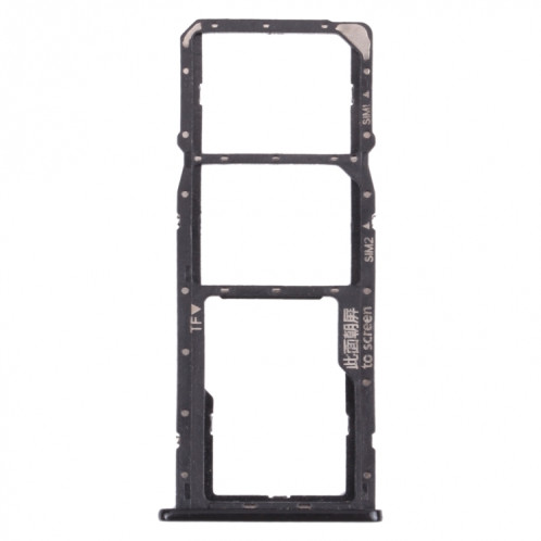 Plateau de carte SIM + plateau de carte SIM + plateau de carte micro SD pour Huawei Y7 (2018) (Noir) SH014B1061-34