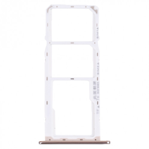 Plateau de carte SIM + plateau de carte SIM + plateau de carte micro SD pour Huawei Y6 (2018) (argent) SH017S1143-34