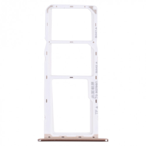 Plateau de carte SIM + plateau de carte SIM + plateau de carte micro SD pour l'honneur 7A Pro (argent) SH018S575-34