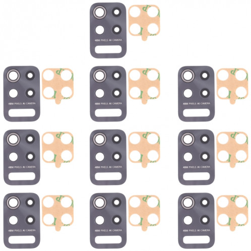 Lentille de caméra arrière 10 pcs pour LG Q52 / K62 SH40671537-34