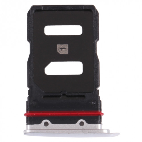 Plateau de carte SIM + plateau de carte SIM pour Asus Zenfone 8 ZS590KS (argent) SH101S522-34