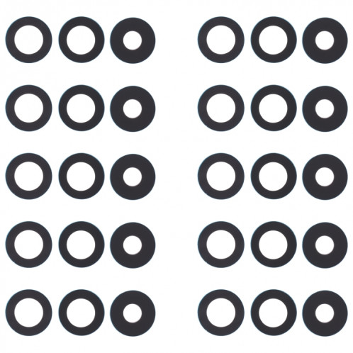 Pour OPPO Reno4 4G / Reno4 5G 10pcs objectif de caméra arrière SH43341103-34