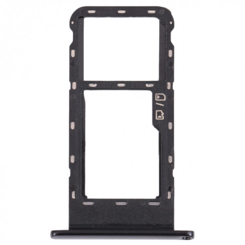 Plateau de carte SIM + plateau de cartes Micro SD pour ZTE Blade V2020 SMART (Noir) SH459B1428-34
