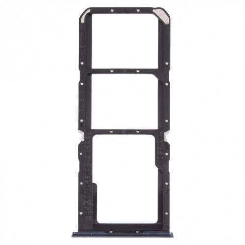 Pour OPPO A74 4G / F19 / F19s CPH2219 Plateau de carte SIM + Plateau de carte SIM + Plateau de carte Micro SD (Noir) SH493B32-34