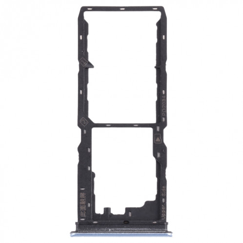 Pour vivo Y20a / Y20 2021 Plateau de carte SIM + Plateau de carte SIM + Plateau de carte Micro SD (Blanc) SH540W1951-34