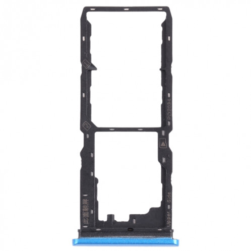 Pour vivo Y20G / Y20s (G) Plateau de carte SIM + Plateau de carte SIM + Plateau de carte Micro SD (Bleu) SH541L1092-34