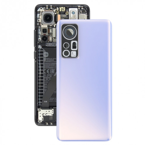 Couvercle arrière de la batterie d'origine pour Xiaomi 12 (violet) SH95PL600-37