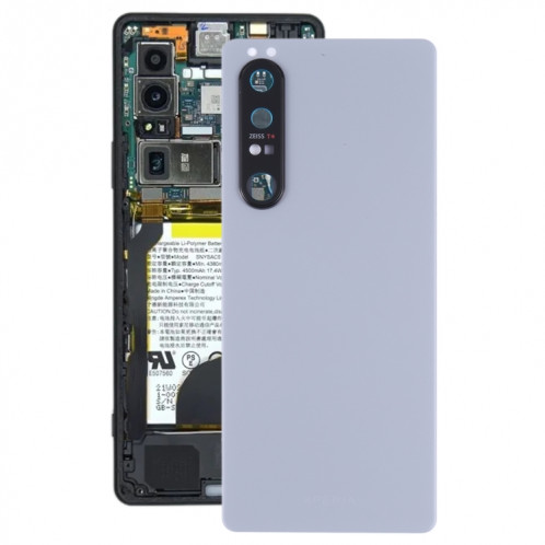 Coque arrière de batterie d'origine avec objectif d'appareil photo pour Sony Xperia 1 III SH13SL471-36