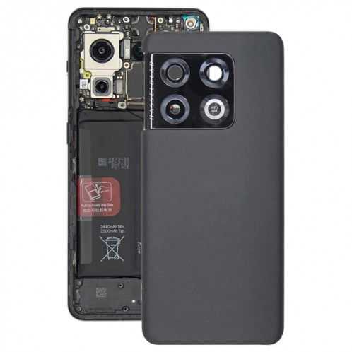 Pour le couvercle arrière de la batterie d'origine OnePlus 10 Pro (noir) SH66BL1751-35