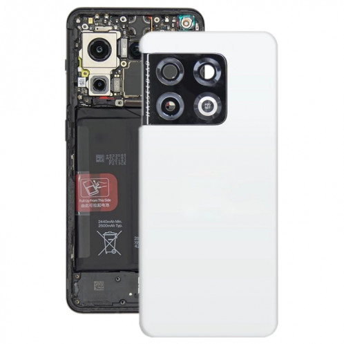 Pour le couvercle arrière de la batterie d'origine OnePlus 10 Pro (blanc) SH66WL1471-35