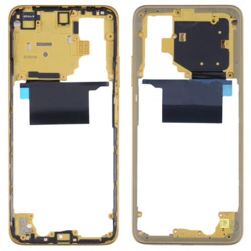 Plaque de lunette d'image d'origine pour Xiaomi Poco M4 Pro 4G MZB0B5VIN (jaune) SH814Y1483-37