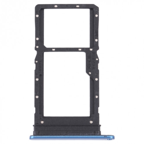 Plateau de carte SIM + plateau de carte SIM / Micro SD Card Tray pour Honor Play 30 Plus (bleu) SH906L475-34
