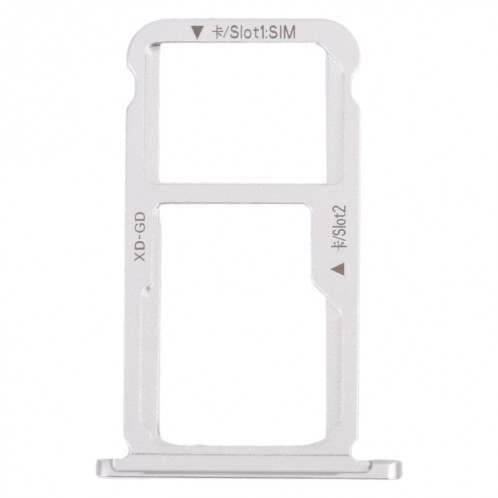 Plateau de carte SIM + plateau de carte SIM / Micro SD Card Tray pour Honor Mate 9 Lite (Silver) SH919S527-34