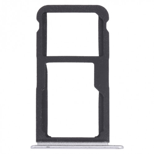 Plateau de carte SIM + plateau de carte SIM / Micro SD Card Tray pour Honor Play 6 (Silver) SH921S587-34