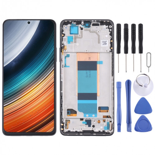 Écran LCD original et numériseur Assemblage complet avec cadre pour Xiaomi Redmi K40S (noir) SH952B1949-37