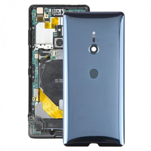 Coque arrière de batterie d'origine avec empreinte digitale pour Sony Xperia XZ3 (Vert) SH98GL1890-36