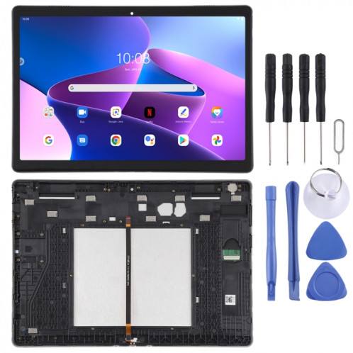 Écran LCD OEM pour Lenovo Tab 5 Plus/M10 TB-X605L TB-X605F TB-X605M TB-X605 Assemblage complet du numériseur avec cadre (Noir) SH246B86-35