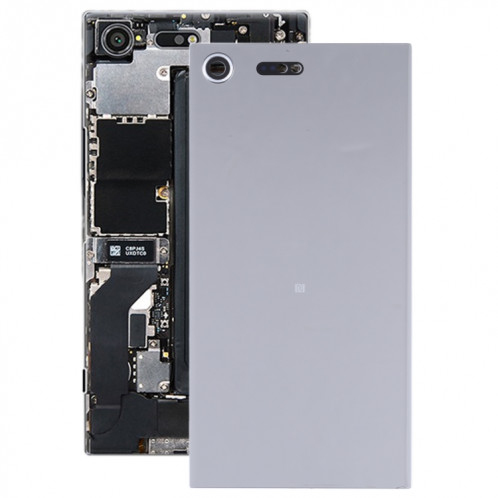 Coque arrière de batterie d'origine avec objectif d'appareil photo pour Sony Xperia XZ Premium (gris) SH24HL1529-35