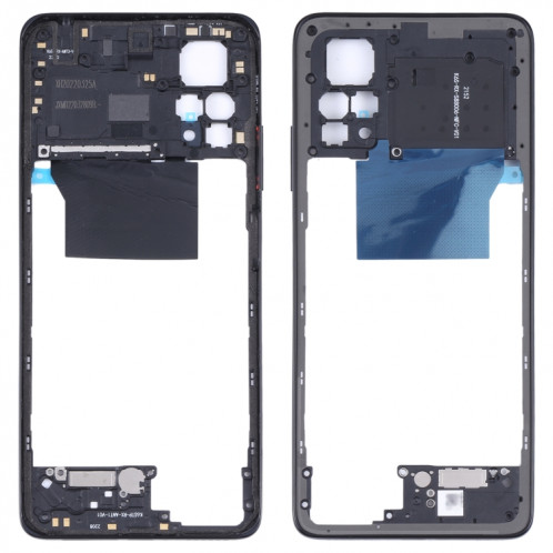 Plaque de lunette de cadre moyen d'origine pour Xiaomi Redmi Note 11 Pro 4G 2201116TG 2201116TI (Noir) SH345B359-36