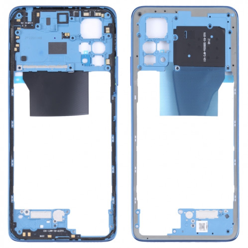 Plaque de lunette de cadre moyen d'origine pour Xiaomi Redmi Note 11 Pro 4G 2201116TG 2201116TI (bleu foncé) SH345D1322-36