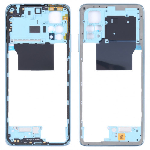 Plaque de lunette de cadre moyen d'origine pour Xiaomi Redmi Note 11 Pro 4G 2201116TG 2201116TI (bleu bébé) SH45TT1917-36