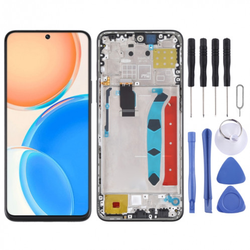 Écran LCD d'origine pour Honor X8 Digitizer Full Assembly avec cadre (noir) SH362B1905-35