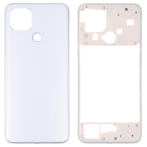 Pour le couvercle arrière de la batterie OPPO A15/A15S/A35 avec cadre central (blanc) SH76WL470-37