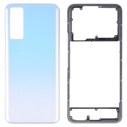 Pour vivo Y53s 5G Batterie Couverture Arrière avec Cadre Moyen (Argent) SH82SL934-36