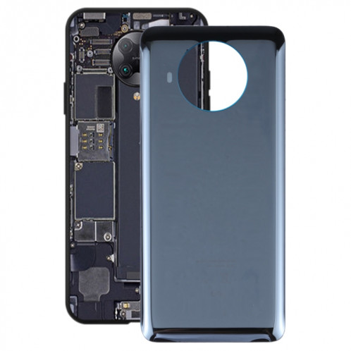 Coque Arrière de Batterie en Verre pour Xiaomi Redmi Note 9 Pro 5G/Mi 10T Lite 5G (Noir) SH55BL284-36