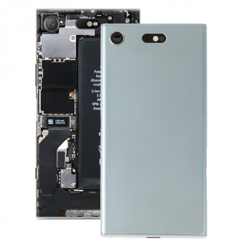Couvercle arrière de batterie d'origine avec couvercle d'objectif d'appareil photo pour Sony Xperia XZ1 Compact (Bleu) SH35LL711-36