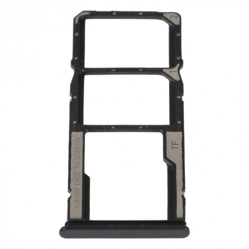 Plateau de carte SIM + plateau de carte SIM + plateau de carte Micro SD pour Xiaomi Redmi Note 11S 5G (noir) SH549B1371-34