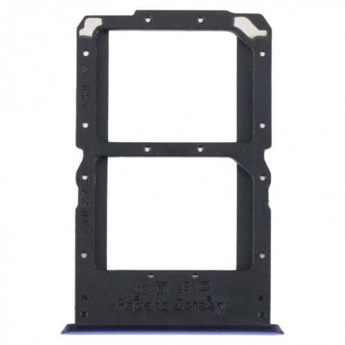 Pour OPPO Reno Plateau de carte SIM + Plateau de carte SIM / Micro SD (Bleu) SH667L1712-34