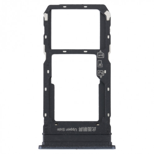 Pour vivo Y33S / Y33T Plateau de carte SIM + Plateau de carte SIM / Micro SD (Noir) SH703B483-34