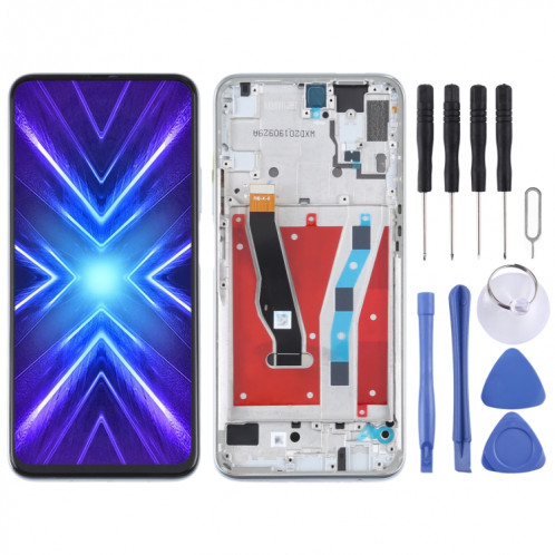 Écran LCD d'origine pour Honor 9X / 9X Pro / Huawei Y9s Digitizer Assemblage complet avec cadre (Argent) SH745S1185-35