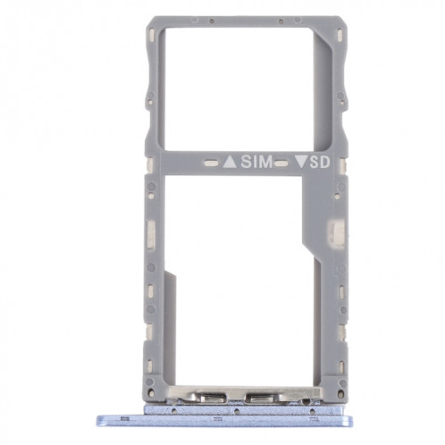 Pour TCL 10 SE T766H Plateau de carte SIM d'origine + Plateau de carte SIM / Micro SD (Violet) SH754P335-34