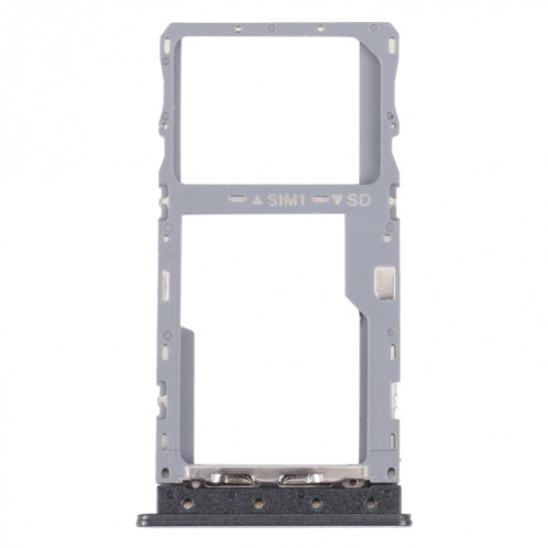 Pour TCL 20 XE Plateau de carte SIM d'origine + plateau de carte Micro SD (noir) SH764B1267-34
