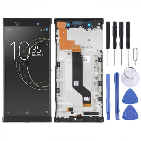 Écran LCD d'origine pour Sony Xperia XA1 Ultra G3226 Digitizer Assemblage complet avec cadre (Noir) SH88BL715-35