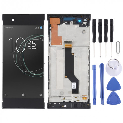 Écran LCD d'origine pour Sony Xperia XA1 G3116 Assemblage complet du numériseur avec cadre (Noir) SH90BL1794-35