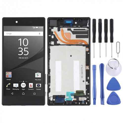 Écran LCD d'origine pour Sony Xperia Z5 Premium E6853 Ensemble complet de numériseur avec cadre (Noir) SH92BL940-35