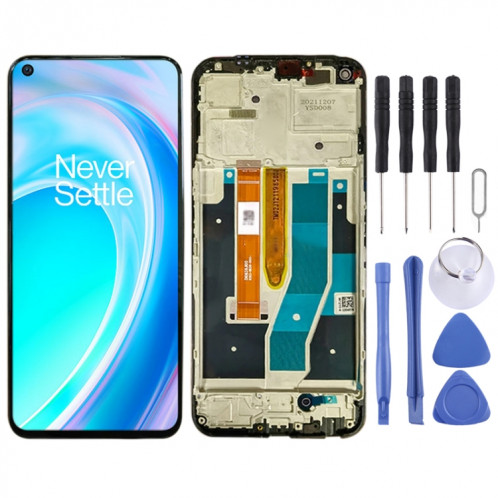 Écran LCD IPS pour OnePlus Nord CE 2 Lite 5G CPH2381 CPH2409 Assemblage complet du numériseur avec cadre (Noir) SH020B1293-35