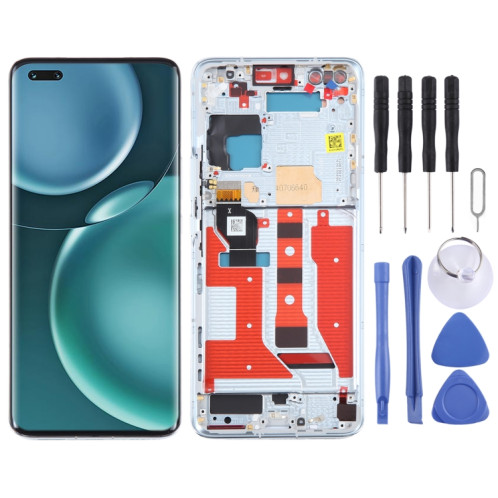 Écran LCD d'origine pour Honor Magic4 Pro Digitizer Assemblage complet avec cadre (Bleu) SH184L267-36