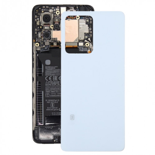 Pour Xiaomi Redmi Note 12 Pro Couvercle arrière de la batterie en verre (Blanc) SH90WL1915-36