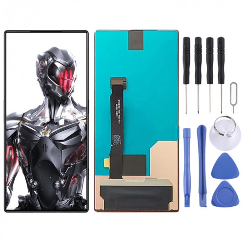 Écran LCD matériel AMOLED pour ZTE Nubia Red Magic 8 Pro NX729J avec assemblage complet de numériseur (noir) SH317B1225-36