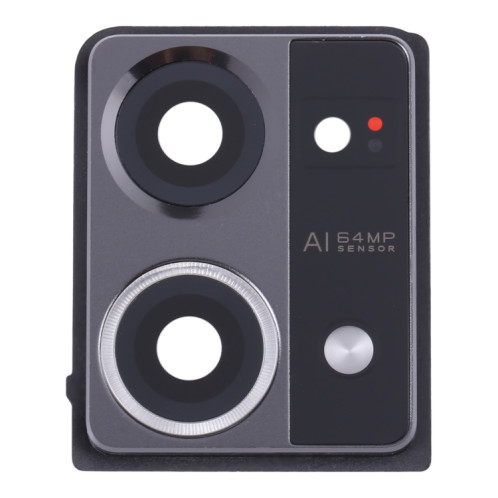 Pour OPPO Reno7 4G Couvercle d'objectif d'appareil photo d'origine (noir) SH334B206-34